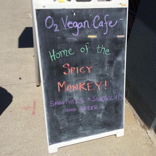 spice monkey at VO2 Vegan Cafe in Cambridge