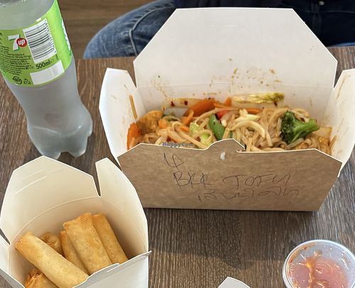 Tofu drunken noodles   at Tuk Tuk in Dublin