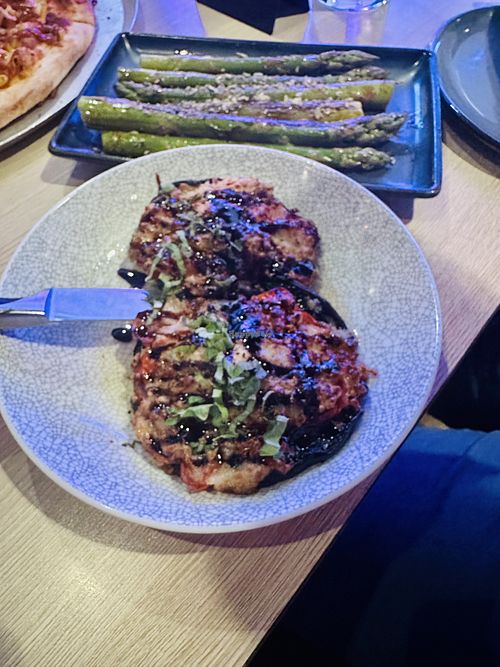 Stuffed portobello mushrooms!   at Destination Grille in Grimes