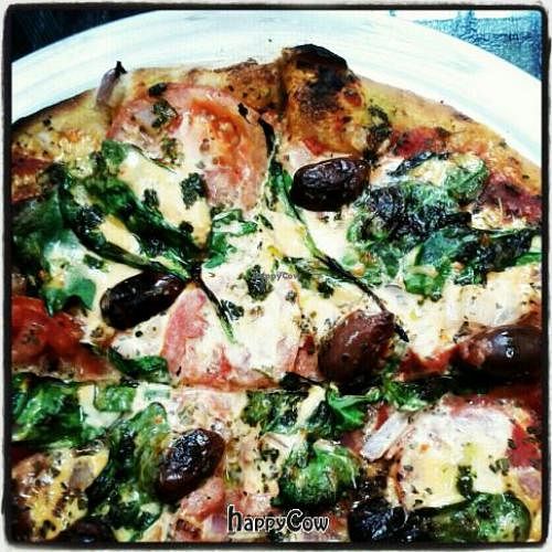 Greek Lover Pizza at Garden Grill Cafe in Wichita