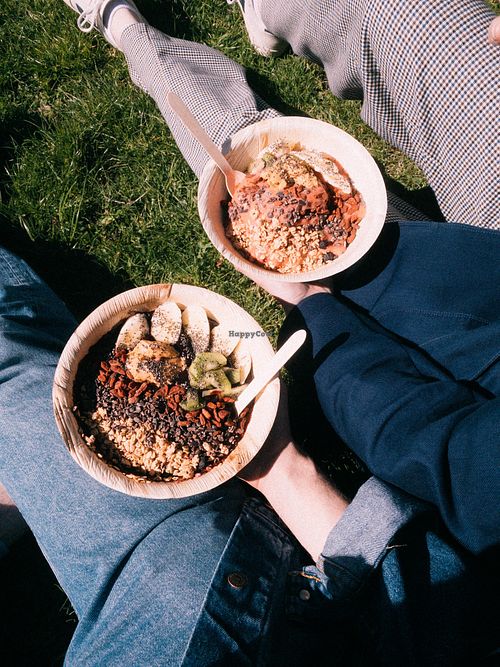 Large Acai and Spirulina Bowls at bär in Gothenburg