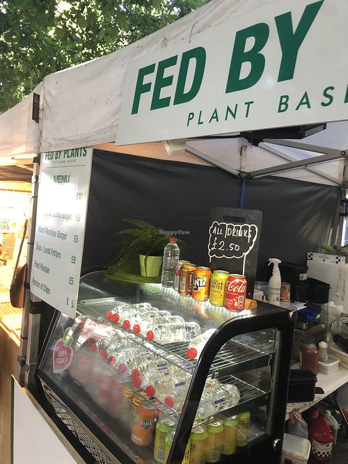Pictured is the stand   at Fed By Plants in South East London