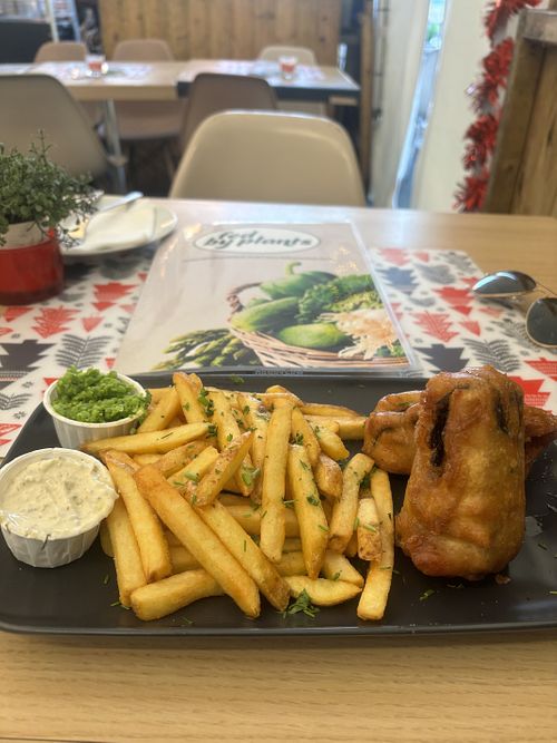 Tofish and chips  #Veganuary at Fed By Plants in South East London