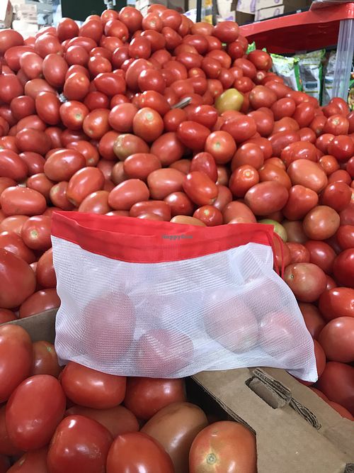 I finally remembered to order, finally got them muled to Mexico and finally remembered to take them to market. My beautiful, re-usable produce bags. at Asia Caribe in Isla Mujeres