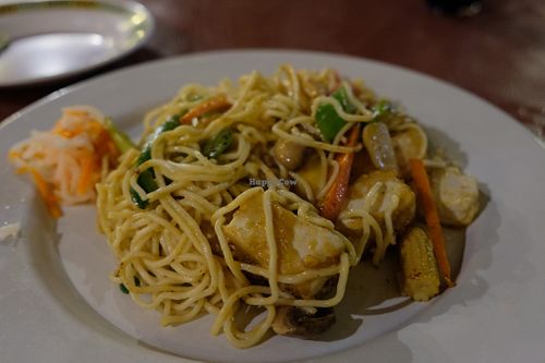 Singapore Noodles at Asia Caribe in Isla Mujeres