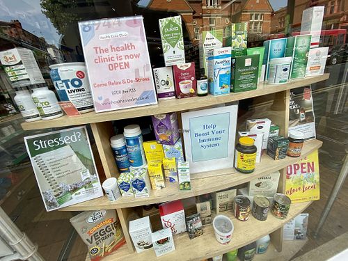window at Health Zone in South West London