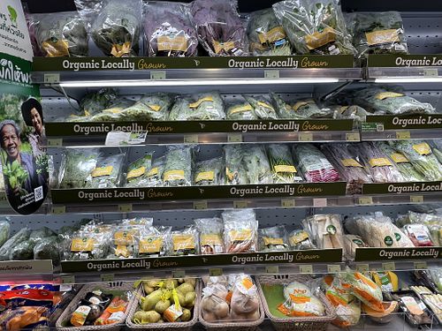 Organic produce   at Lemon Farm - Prasert-Manukitch Rd in Bangkok