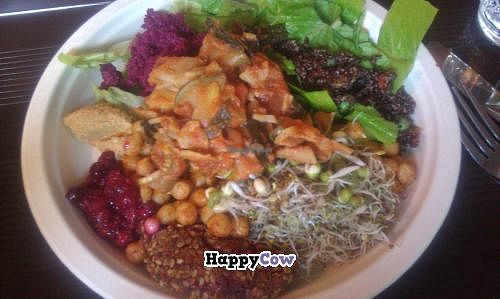 From the buffet, inc. e.g. vegan lasagna at Mahemarket and Cafe in Tallinn