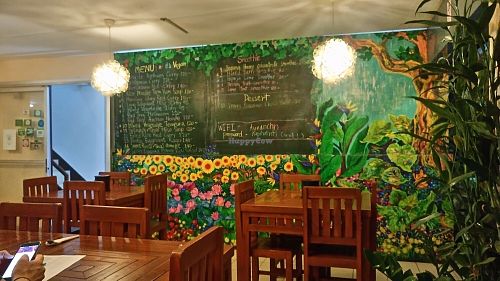 Nice deco at Anchan Vegetarian Restaurant in Chiang Mai