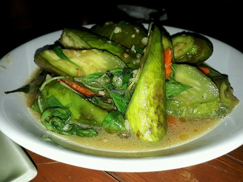 Eggplant Dish at Anchan Vegetarian Restaurant in Chiang Mai