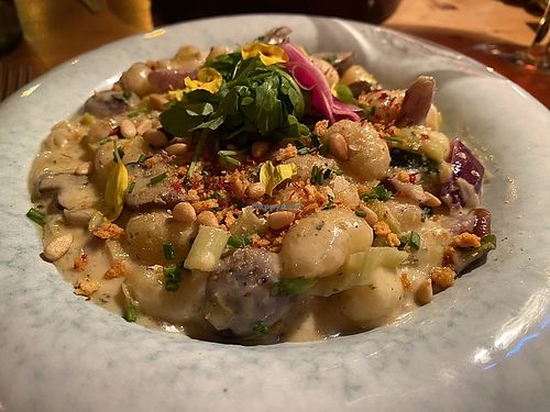 Tasty mushroom gnocchi   at Ministerie van Geluk in Zoetermeer