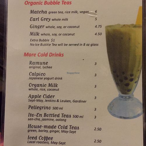 menu at Gomen Kudasai in New Paltz