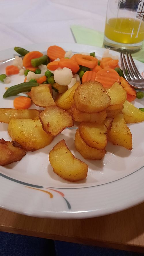 Vegane  "Option", schon 1-2 Gabeln gegessen at Zum Ochsen in Gerstetten