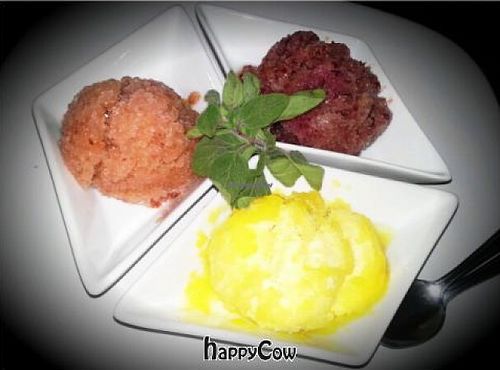 Flight of Fruit Ice Dessert (vegan) at Tapa That in Jacksonville