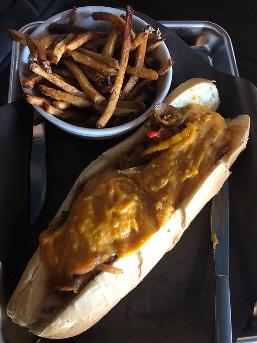 Not so Philly cheesesteak  at Merchant Ale House in St Catharines