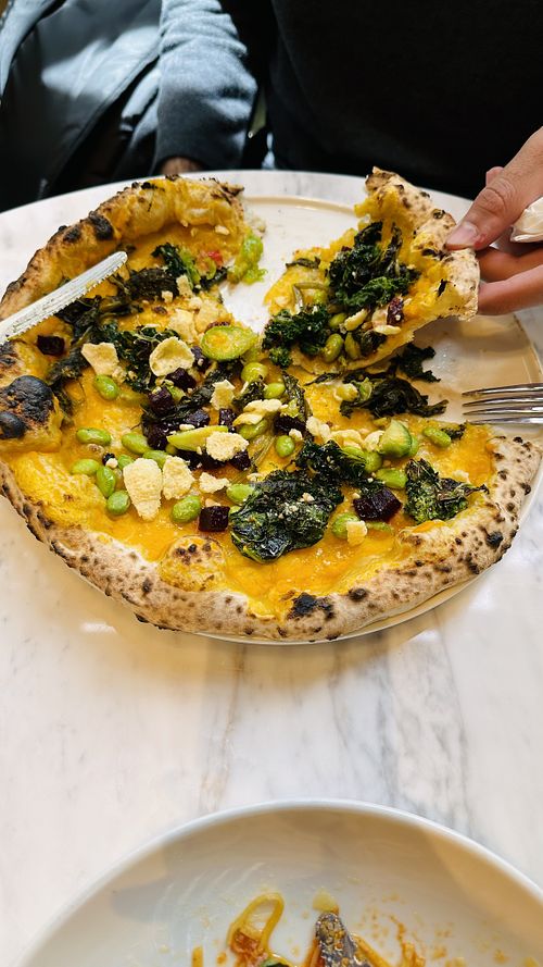 Also has hummus chips on it.  at Nappo Fişekhane in Istanbul