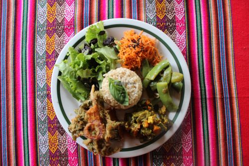 Everyday a organic vegan main course, plenty of colour, nourishing and healthy for all :) at Centro Tinkuy - Gracias a la Vida Association in Sintra
