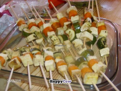 vegan tofu&vegetable sticks at Centro Tinkuy - Gracias a la Vida Association in Sintra