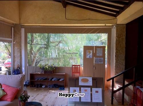 Entrance to dinning room at Centro Tinkuy - Gracias a la Vida Association in Sintra