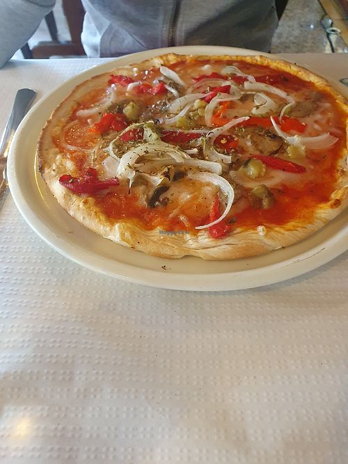 Pizza vegan at Marina  in Calella