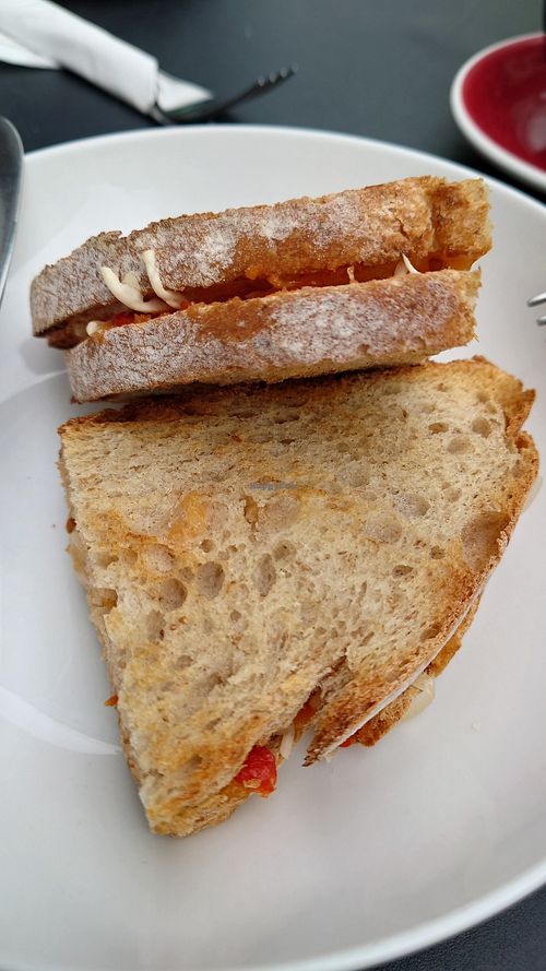 Veganised cheese toast at Fine in Athlone