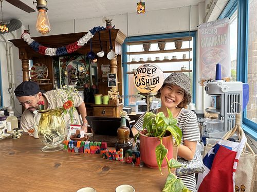Friendly staff  at Zawawa & Co in Yomitan