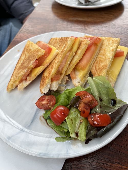 Tomato and vegan cheese toasted  at Dixie Blue in Deloraine