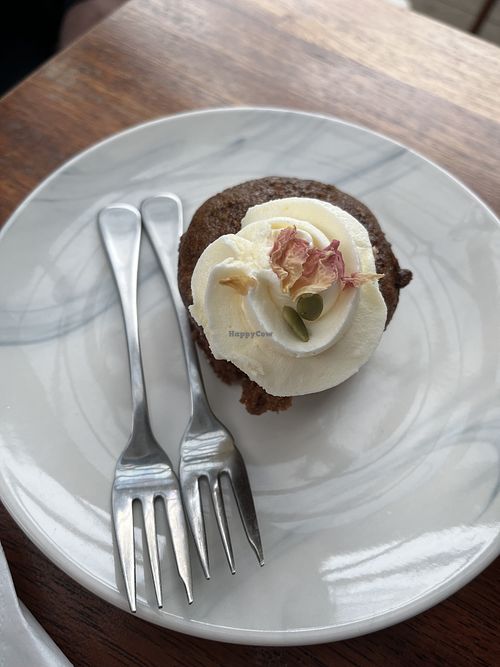 Carrot cupcake   at Dixie Blue in Deloraine