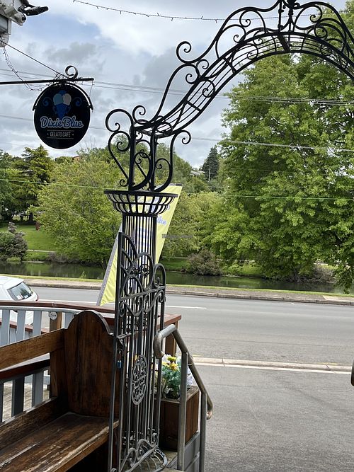 View across the road   at Dixie Blue in Deloraine