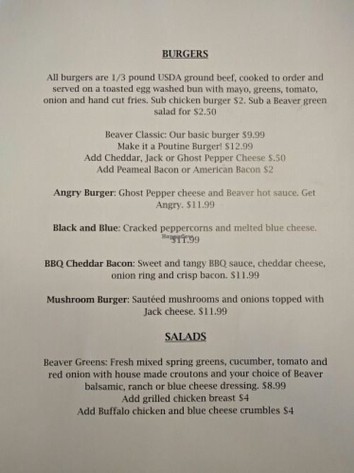 Burgers at Angry Beaver in Seattle