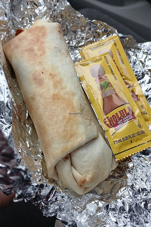 Vegan Breakfast Burrito ($9.00) at Karma Koffee in Omaha