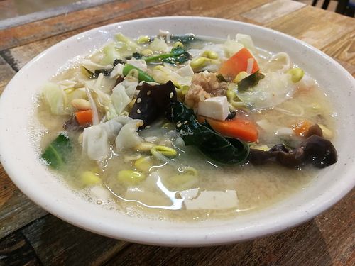 ramen with veggies and tofu in miso broth at Amitābha  - 阿彌搭巴 in Jian