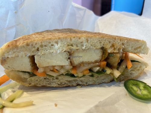 Vegan banh mi - very good!   at Mendocino Farms - Land Park in Sacramento