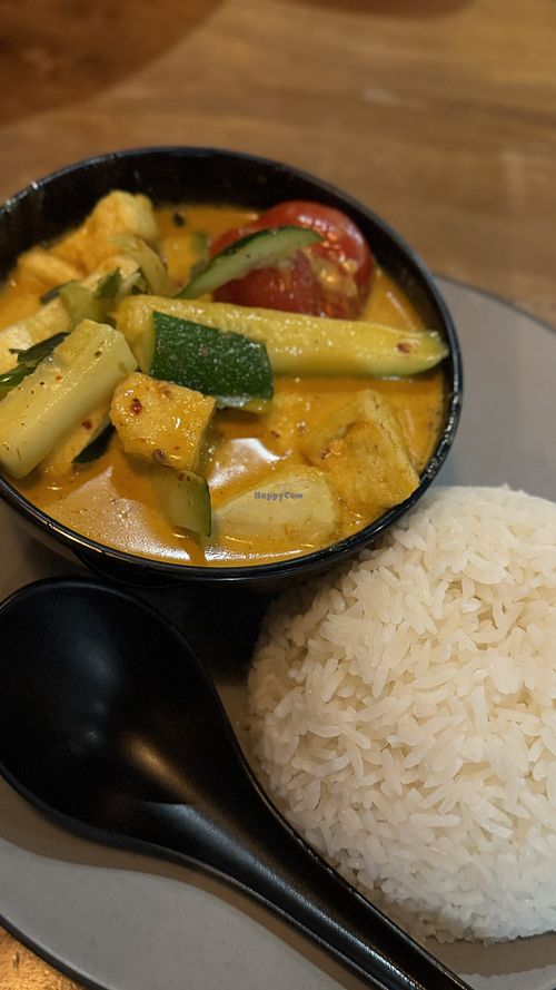 Yellow curry  at Saku Sushi in Rocky Mount