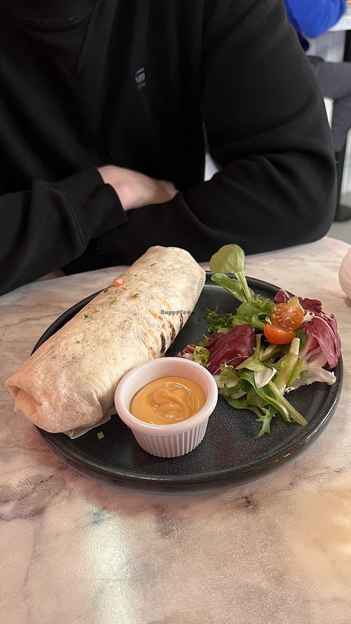 Vegetable burrito  at Meat The Vegans in North West London