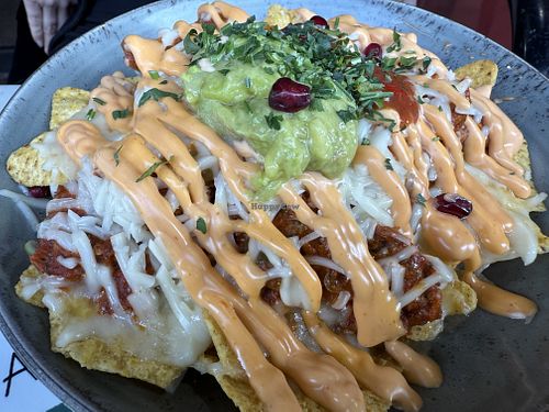 loaded nachos  at Meat The Vegans in North West London