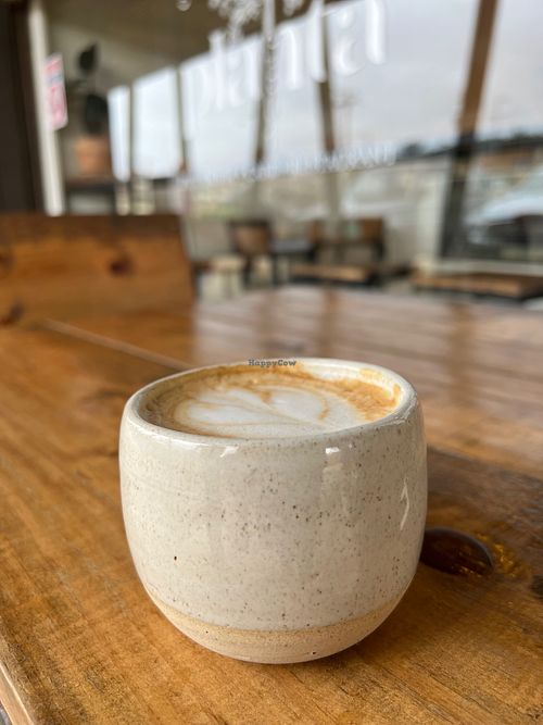 Café de especialidad.  at Vegan Clan in Santa Cruz