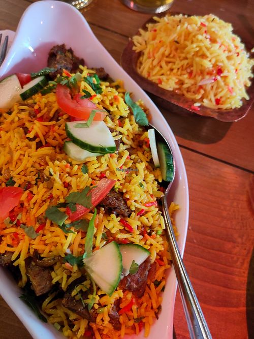 "lamb" Biriyani at Kashmir Indian Restaurant in Christchurch