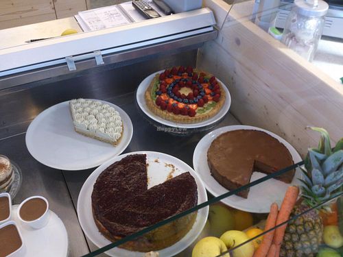Cakes at Veganima in Arco
