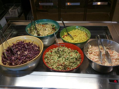 Fresh salads at Veganima in Arco