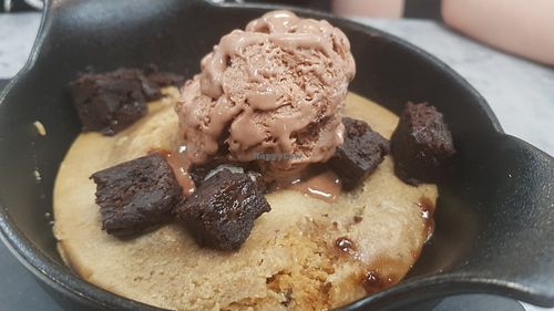 Brookie Dough with added ice cream at Little Dessert Shop Bull Ring in Birmingham