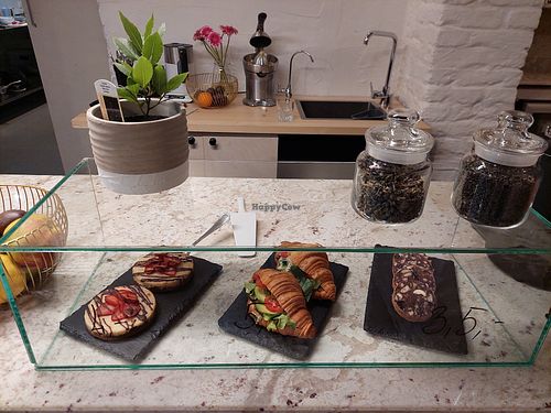 Sweets and sandwich at Booch Cafe in Riga