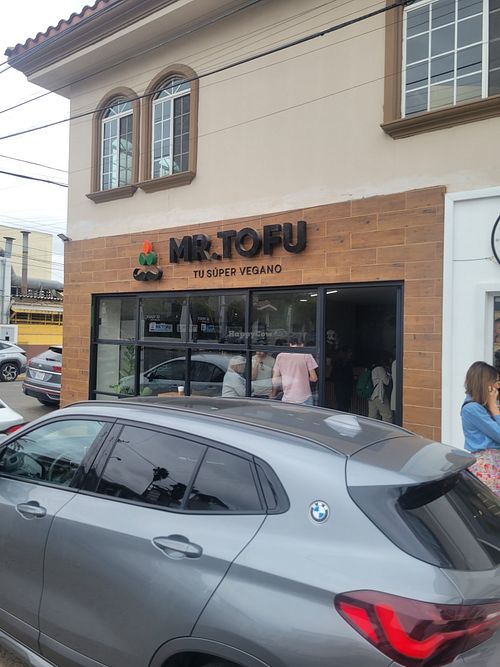 Outside at Mr. Tofu in Tijuana