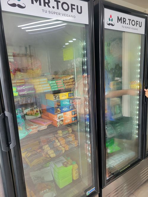 Frozen products at Mr. Tofu in Tijuana