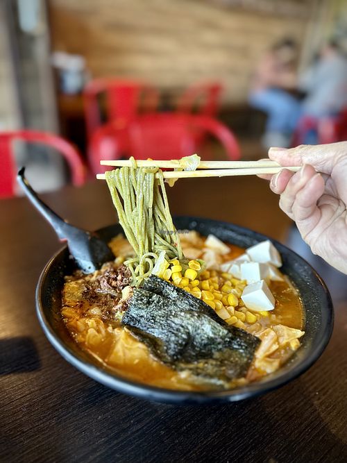   Vegetable ramen with vegetable broth and kale noodles   at Ko Ryu Ramen in Torrance