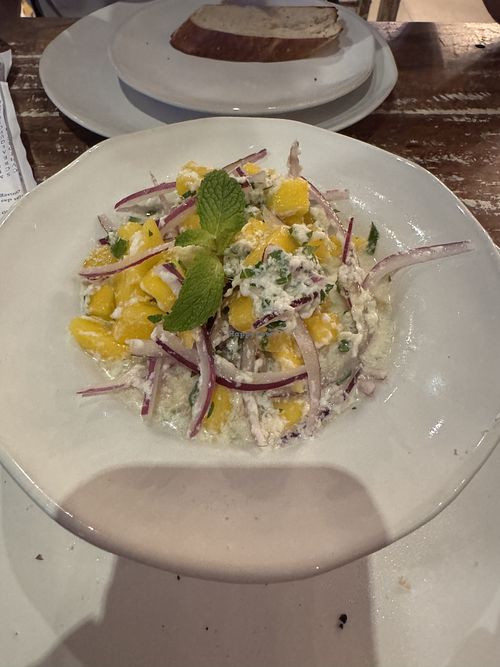 Mango ceviche   at Casarão da Ilha in Angra Dos Reis
