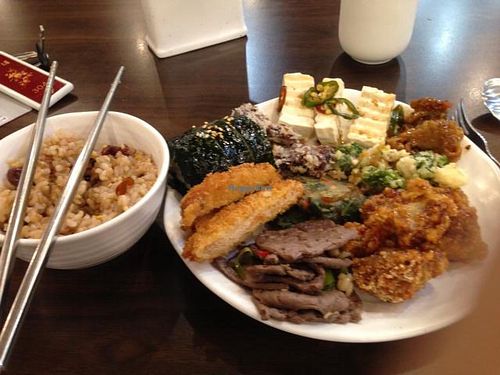 yum.  at Vegetarian Buffet of Mija Kim in Busan