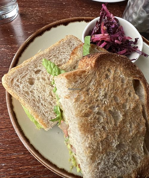  avocado and humus sandwich  at Bridge of Orchy Hotel in Bridge Of Orchy