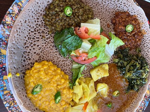 Veg Combo at Selam Restaurant and Cafe in San Jose