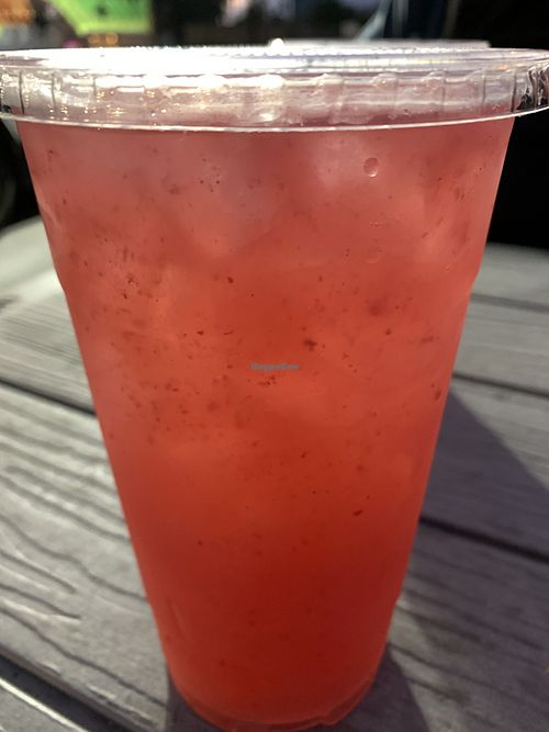 Watermelon blackberry auga fresca  at Vegan Vatoz in Riverside